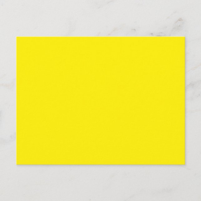 Hintergrundfarbe - Gelb Postkarte (Vorderseite)