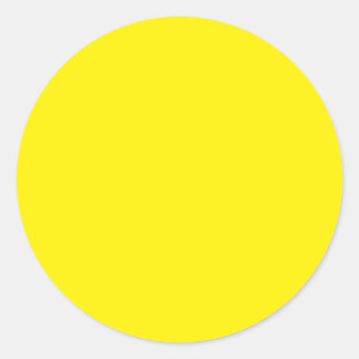 Hintergrundfarbe - Gelb Runder Aufkleber