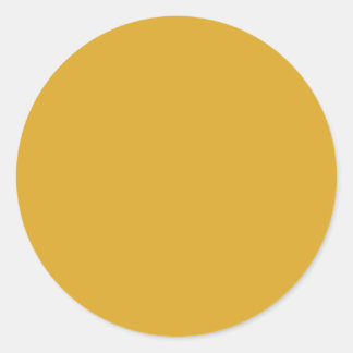 Hintergrundfarbe - Gold Runder Aufkleber