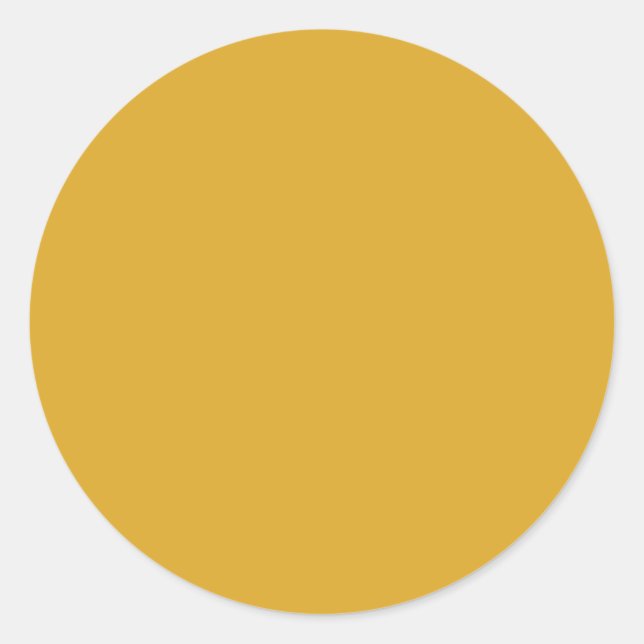 Hintergrundfarbe - Gold Runder Aufkleber (Vorderseite)