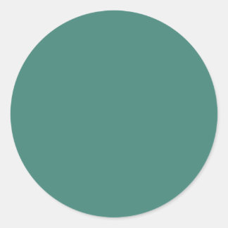 Hintergrundfarbe - Jade Runder Aufkleber