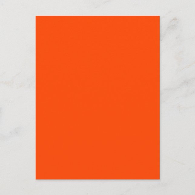 Hintergrundfarbe Orange Postkarte (Vorderseite)