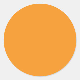 Hintergrundfarbe - Orange Runder Aufkleber