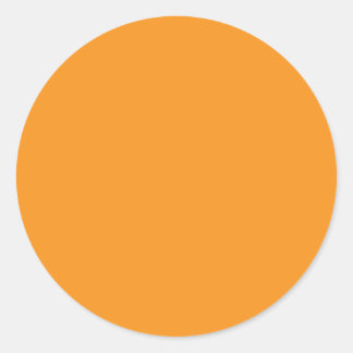 Hintergrundfarbe - Orange Runder Aufkleber