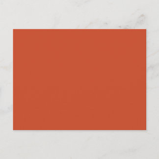 Hintergrundfarbe - Orange verbrannt Postkarte