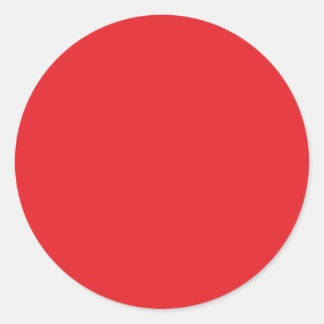 Hintergrundfarbe - Rot Runder Aufkleber