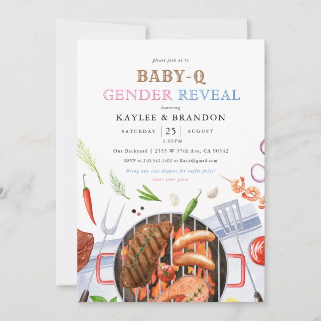 Hintergrundinformationen über Cookout Co-ed GRILLE Einladung (Vorderseite)