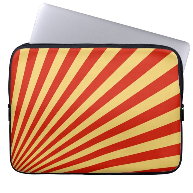 Hintergrundinformationen zu den Sonnenstrahlen im  Laptopschutzhülle (Vorderseite)