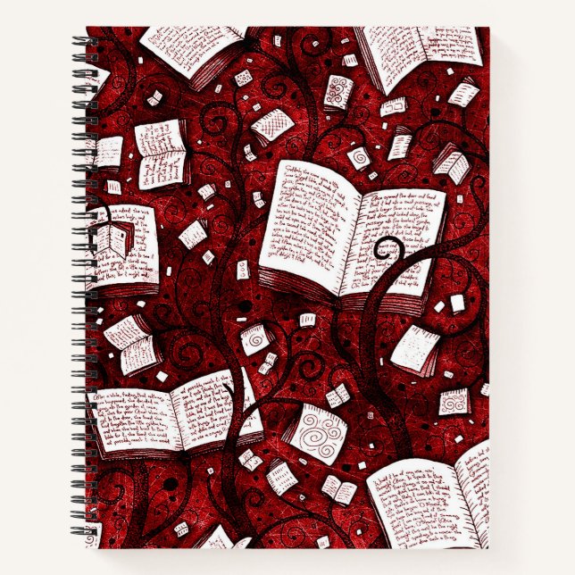 Hintergrundinformationen zu Red Books Notizbuch (Vorderseite)