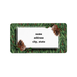 Hintergrundinformationen zu Weihnachtsbaum mit Tag Adressaufkleber