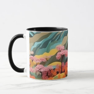 Hintergrundinformationen zum 3D-Effekt der japanis Tasse