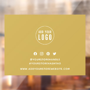 Hintergrundinformationen zum Hinzufügen von Logos Fensteraufkleber