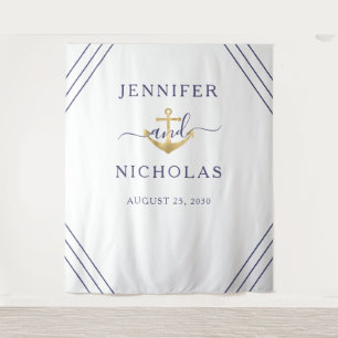 Hintergrundinformationen zum Nautical Gold Anchor Wandteppich
