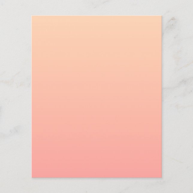 Hintergrundinformationen zum Peach Gradient Flyer (Vorne)