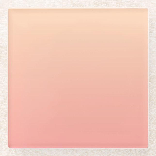Hintergrundinformationen zum Peach Gradient Glasuntersetzer (Vorderseite)