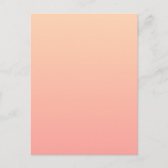 Hintergrundinformationen zum Peach Gradient Postkarte (Vorderseite)
