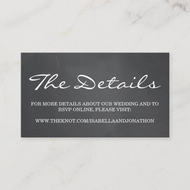 Hintergrundinformationen zur Hochzeitsstimmung auf Begleitkarte (Vorderseite)