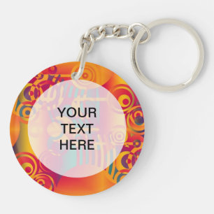 Hintergrundkomposition - Moderner farbenfroher Kre Schlüsselanhänger