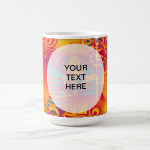 Hintergrundkomposition - Moderner farbiger Kreis Tasse