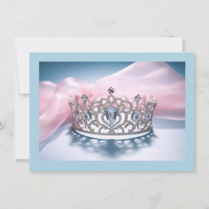 Hintergrundkronenkarte Mitteilungskarte