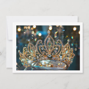 Hintergrundkronenkarte Mitteilungskarte