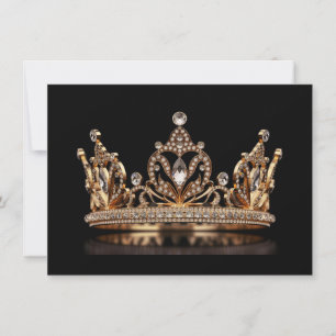 Hintergrundkronenkarte Mitteilungskarte