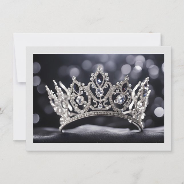 Hintergrundkronenkarte Mitteilungskarte (Vorderseite)