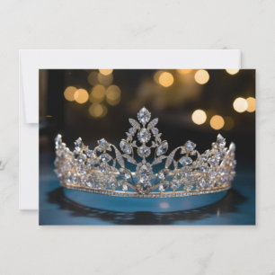 Hintergrundkronenkarte Mitteilungskarte