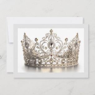Hintergrundkronenkarte Mitteilungskarte