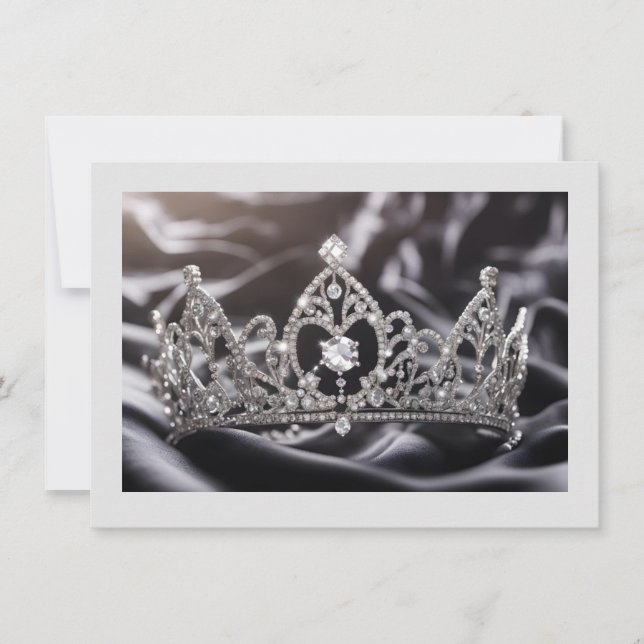 Hintergrundkronenkarte Mitteilungskarte (Vorderseite)