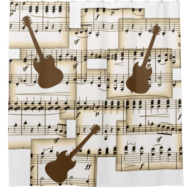 Hintergrundmusik Duschvorhang (Vorderseite)