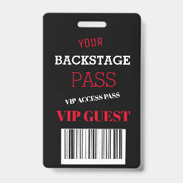 Hintergrundmusik Festival Black Access Pass VIP Ausweis