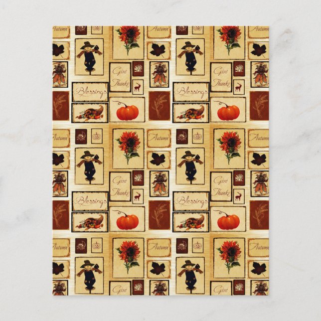 Hintergrundpapier für die Herbstkollektion (Vorderseite)