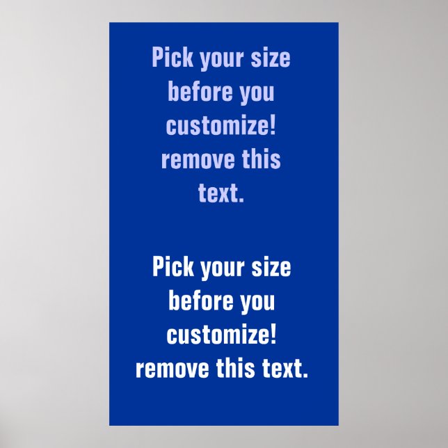 Hintergrundposter-Leerzeichen groß bis klein Siehe Poster (Vorne)