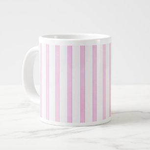 Hintergrundrosa Farbstreifen Jumbo-Tasse