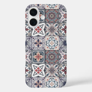 Hintergrundspuren/Talavera inspiriert Fliesen 2 iPhone 16 Hülle
