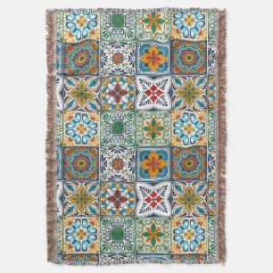 Hintergrundspuren/Talavera-inspirierte Fliesen Decke