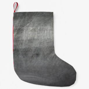 Hintergrundtextur Metallkratzer Kleiner Weihnachtsstrumpf