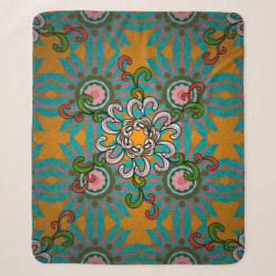 Hintergrundtextur, Tapete, Blumenmotiv im Protokol Sherpadecke