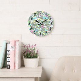 Hintergrundvorlage für Pastel Mini Box Große Wanduhr
