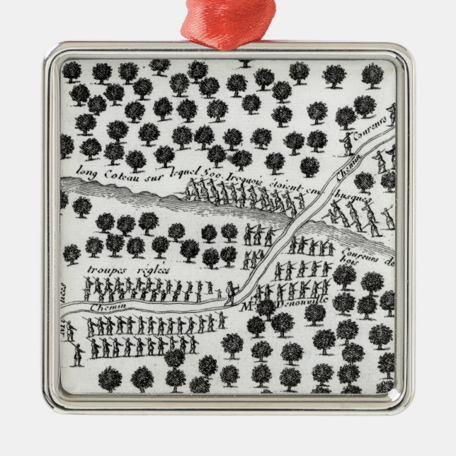 Hinterhalt des Irokesen Ornament Aus Metall (Vorne)