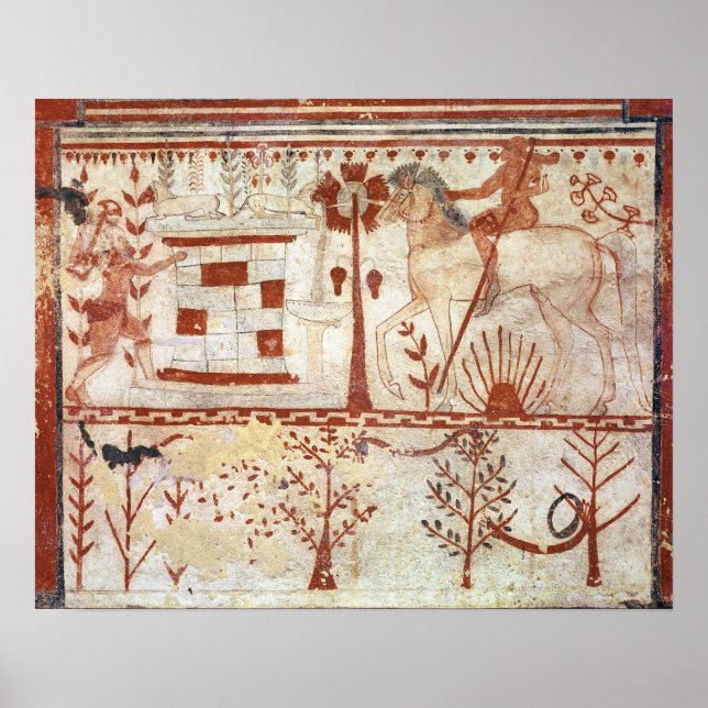 Hinterhalt des Trojanischen Prinztroilus Poster (Vorne)