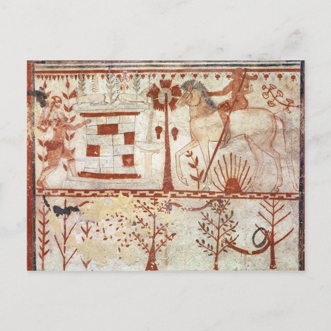 Hinterhalt des Trojanischen Prinztroilus Postkarte (Vorderseite)