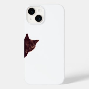 „Hinterhältige schwarze Katze späht Handy-Hülle“ Case-Mate iPhone 14 Hülle