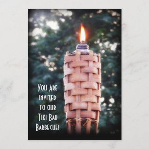Hinterhof GRILLEN Tiki Torch! Einladung