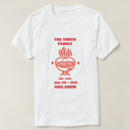 Hinterhof-Grillfest-Familien-Crew Familie 4. Juli T-Shirt
