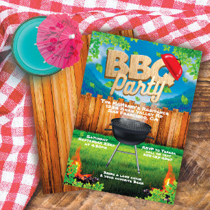 Hinterhof-Grillparty-Einladung Einladung