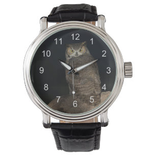 Hinterhof Großes Hornhahn Armbanduhr