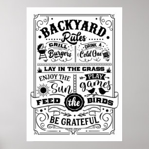 Hinterhofregeln: Entspannen, spielen und genießen Poster