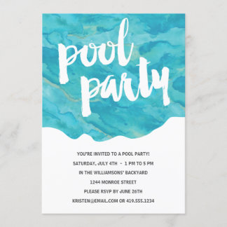 Hinterhofspuls | Pool-Party Einladung